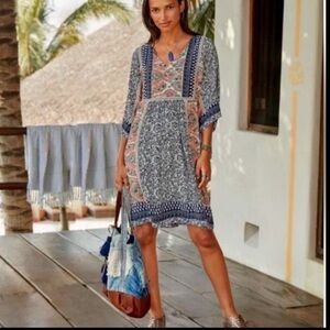 Sundance Everyday Dream Paisley Printed Boho Dress Size XSmall